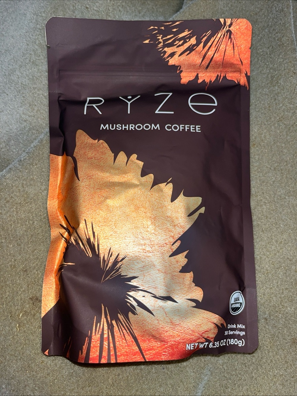 RYZE Mushroom Coffee 6.35 oz. 1Pack Organic Rýze Mushroom Coffee 30 Servings New